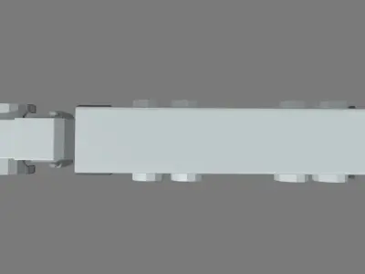 Low Poly Truck 04 Low-poly 3D model