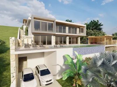 Luxury villa-sketchup-lumion 3D model
