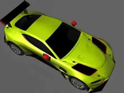 aston martin 2018 Low-poly 3D model