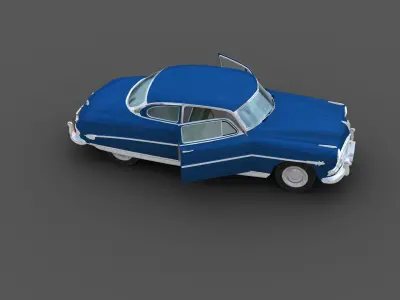 Hudson Hornet Lowpoly Low-poly 3D model