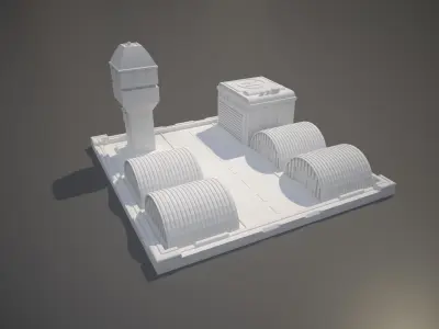 Miniature Airport Building 3D print model