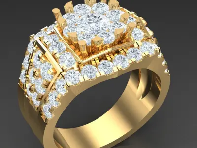 Luxury Men Rings Designs 5MR004 3D print model