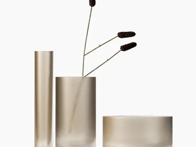 Decorative Glass Vases Frosted colored glass 3D model purchase