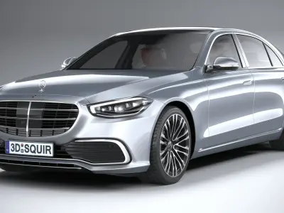 Mercedes-Benz S-Class long 2021 3D model