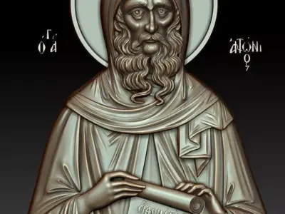 St  Anthony the Great 3d model for CNC 3D model