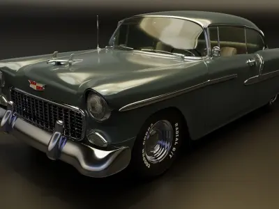 Classic Custom 50s Car 3D model
