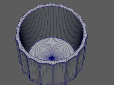 Terracotta Planter  lowpoly model  3D model