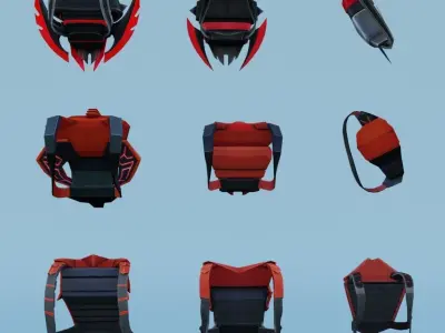 bag 9x Cobra Guardian Legendary Cobra Cobra Guardian 3D model