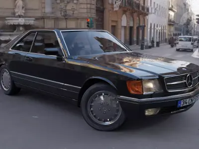 Mercedes Benz 560SEC c126 3D model