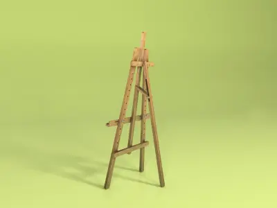 Easel 3D model