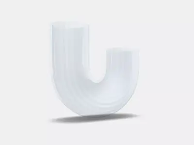 RAFFELBJORK Vase Low-poly 3D model