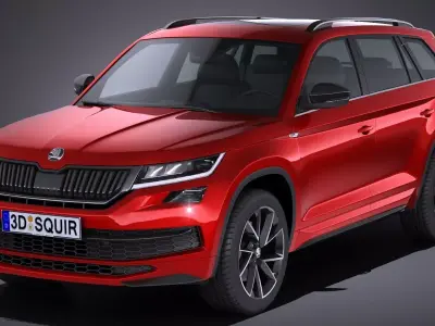 Skoda Kodiaq Sportline 2018 3D model