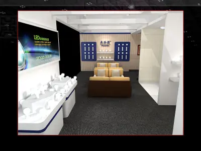 Booth - Area - 12X6-3DMAX2009-017 3D model