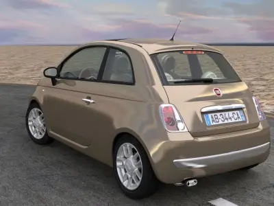 Fiat 500 3D model