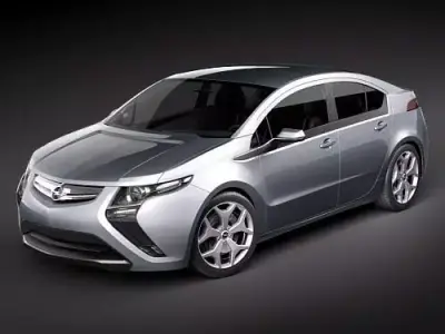 Opel Ampera Silver 3D model