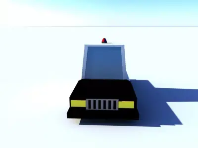 Police Car Low poly  Low-poly 3D model
