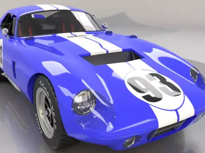 AC Cobra Daytona High Poly 3D model