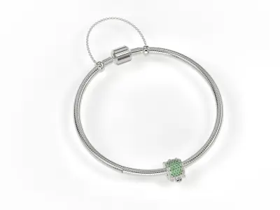 Turtle Charm with Gems 3D print model