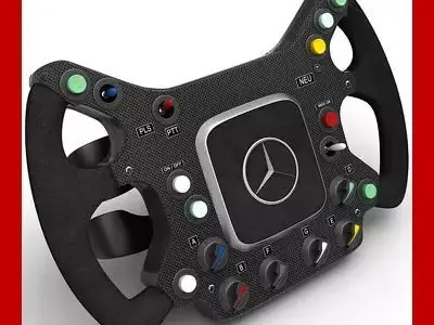 F1 McLaren Steering Wheel 3D model