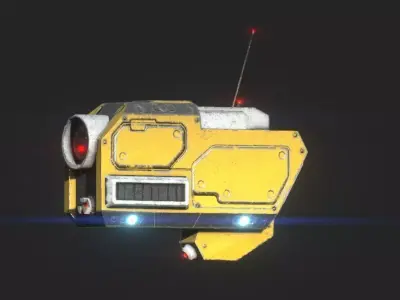 Surveilance Bot Free low-poly 3D model