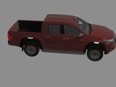 Toyota  Hillix Low-poly 3D model