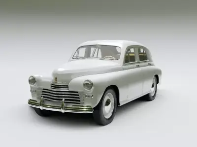 Gaz M20 Pobeda  Warszawa M20 3D model