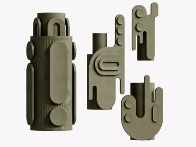 Decorative Vases 3D model purchase