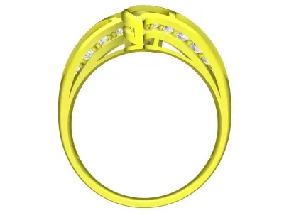 A5357 Fashion Diamond Women Ring 3D print model