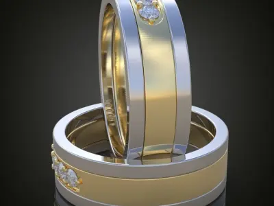 Ring 3D model 0183 printable model2 Free 3D print model
