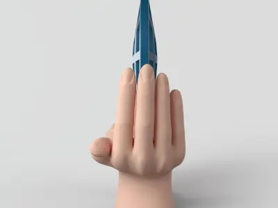 Statuette World 3D model