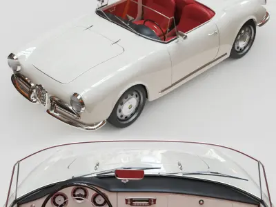 Alfa Romeo Giulia Spider 1964 3D model