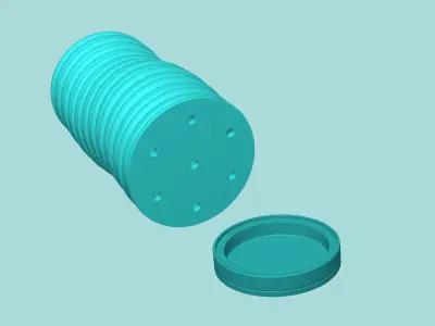 Vase 22 with Plate - Simple Plant Pot - Home Decor 3D print model