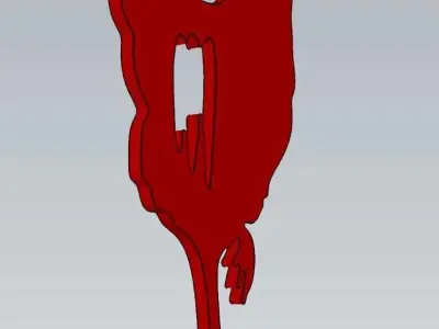 Wonderful Artificial Hen Home and Garden Outdoor Lawn Decor 3D model