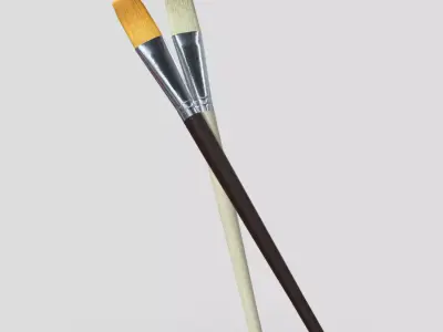 Paint Brush Low-poly 3D model