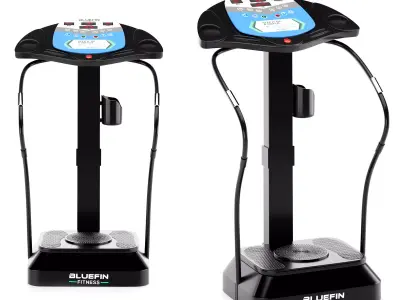 Gym-Tools-Fitness-Body-Building-set-15 massage table with stand 3D model