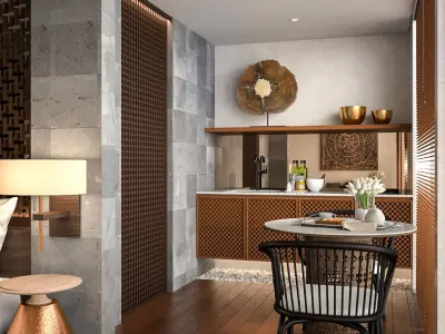 Interior Scene - Hotel Villas - Sketchup Vray 3D model