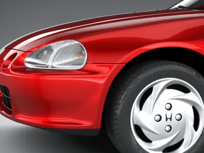 Acura CR-X Del Sol 1992 3D model