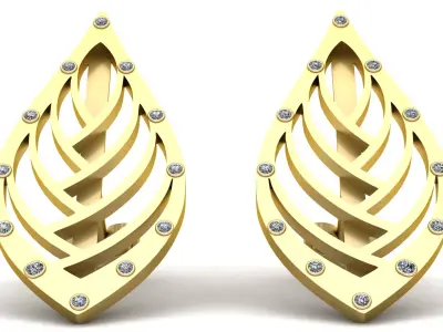GLAMIRA LUXURY EARRING 3D PRINTABLE MODEL 3D print model