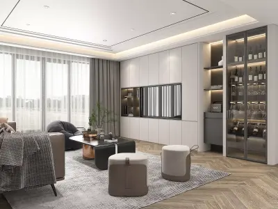 Living Room Scene 8 3D model