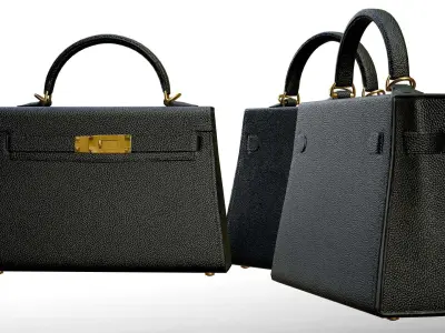 Woman Handbag Low-poly 3D model