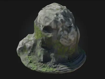 Skull Mountain Entrance  Gateway to Dark and Mysterious Realms 3D model