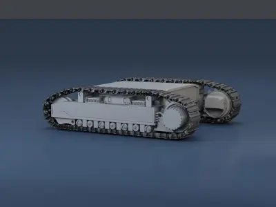 Caterpillar 3D model rigging 3D model