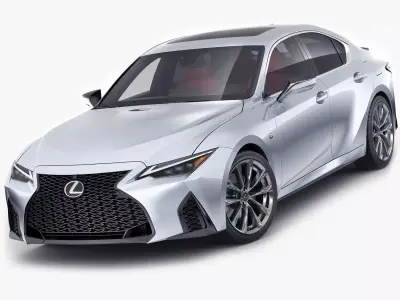 Lexus IS350 F-sport 2021 3D model