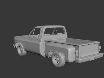 Chevrolet C10 1974 3D print model