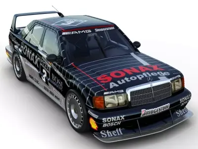 Mercedes-Benz 190E DTM Race Car 3D model