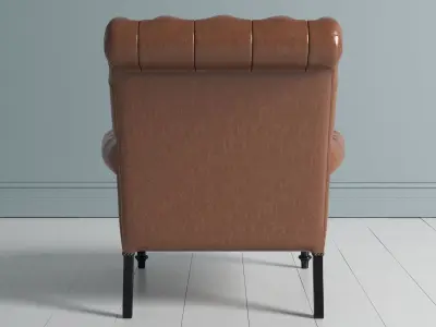 Leather Arm Chair 3D model