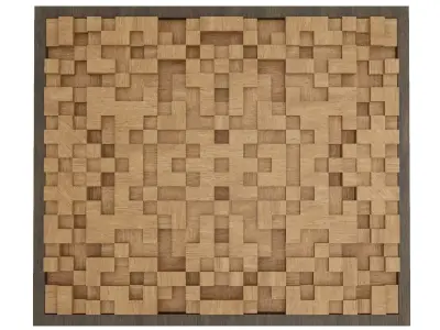 Acoustic Wall Art 3D Model 3D model