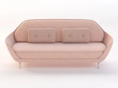 Fritz Hansen Favn Upholstered Sofa 3D model