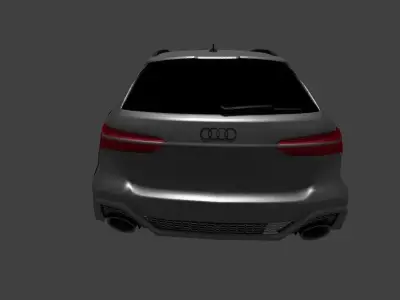 AUDI RS6 Low-poly 3D model from CGTrader