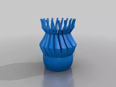 Loft Vase Free 3D print model 6